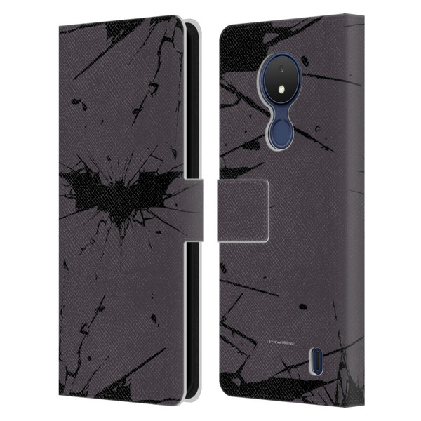 The Dark Knight Rises Logo Black Leather Book Wallet Case Cover For Nokia C21