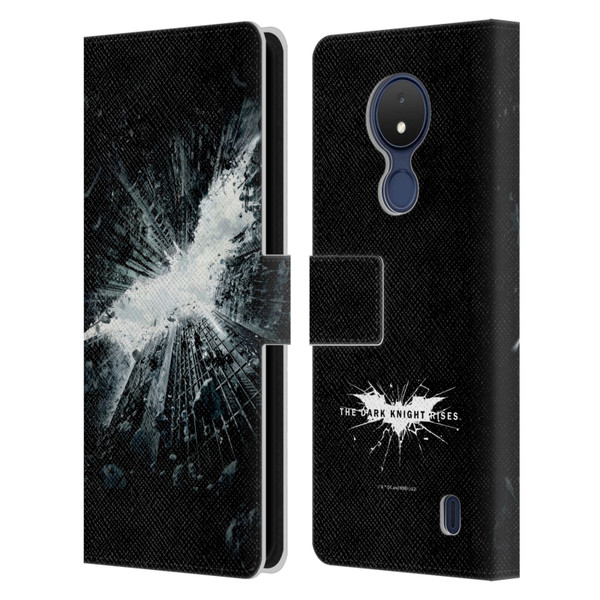 The Dark Knight Rises Logo Poster Leather Book Wallet Case Cover For Nokia C21