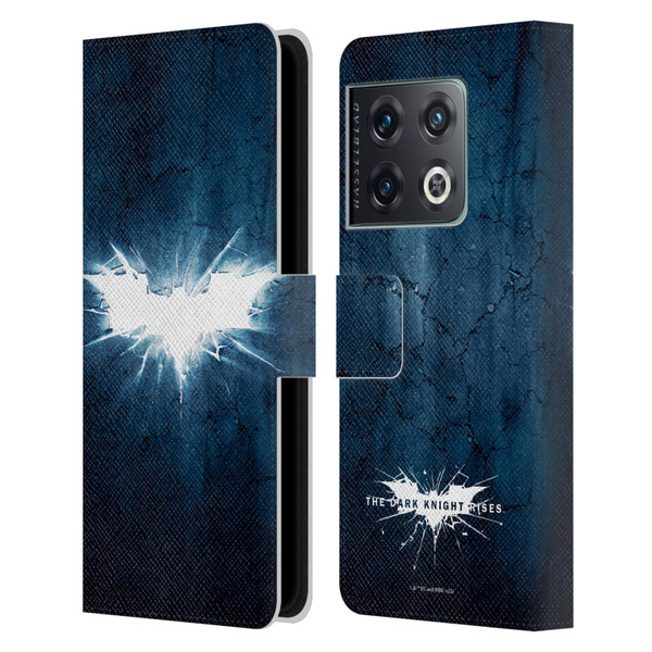 The Dark Knight Rises Logo Grunge Leather Book Wallet Case Cover For OnePlus 10 Pro