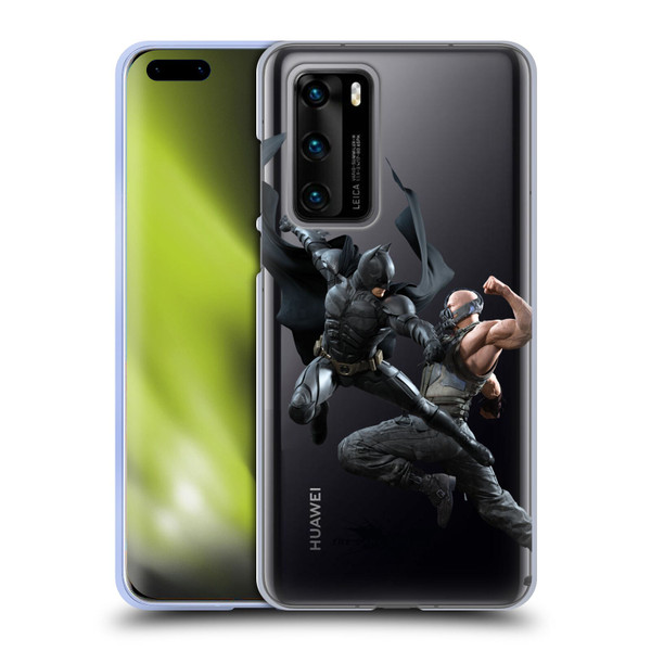 The Dark Knight Rises Character Art Batman Vs Bane Soft Gel Case for Huawei P40 5G