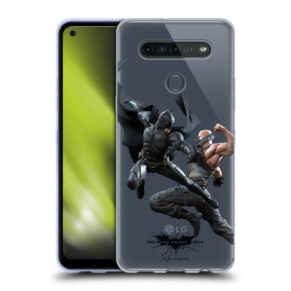 The Dark Knight Rises Character Art Batman Vs Bane Soft Gel Case for LG K51S