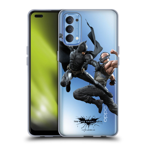 The Dark Knight Rises Character Art Batman Vs Bane Soft Gel Case for OPPO Reno 4 5G