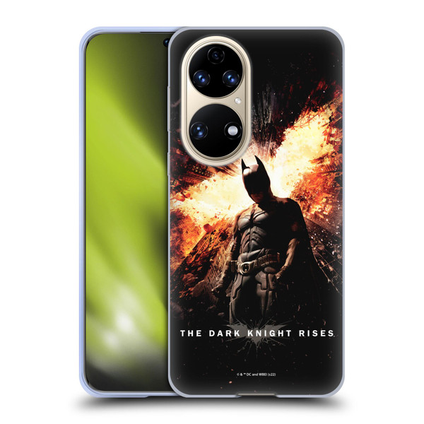 The Dark Knight Rises Key Art Batman Poster Soft Gel Case for Huawei P50
