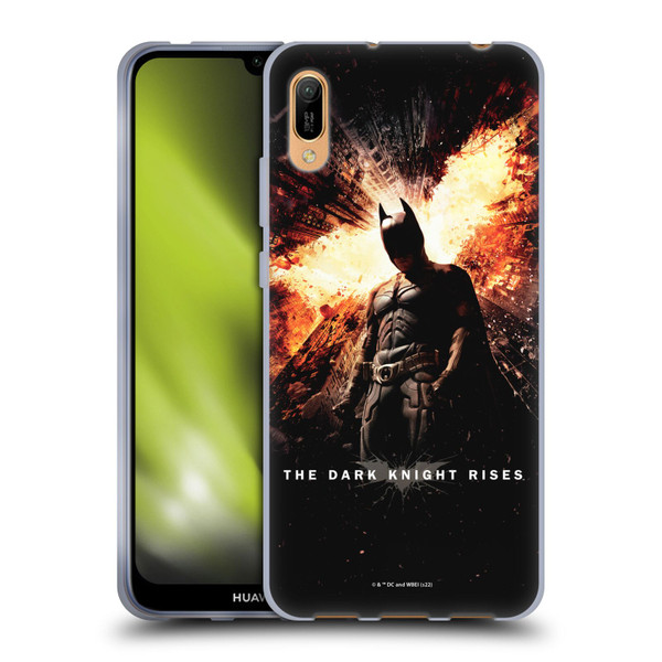 The Dark Knight Rises Key Art Batman Poster Soft Gel Case for Huawei Y6 Pro (2019)