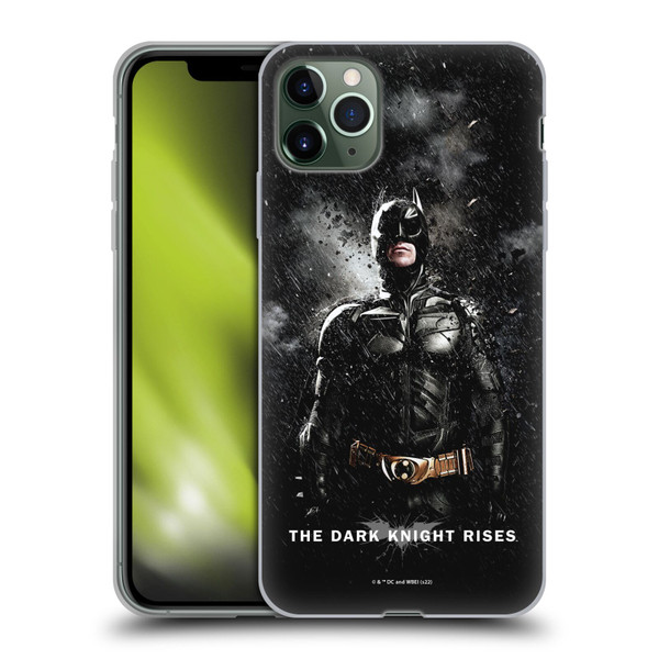 The Dark Knight Rises Key Art Batman Rain Poster Soft Gel Case for Apple iPhone 11 Pro Max