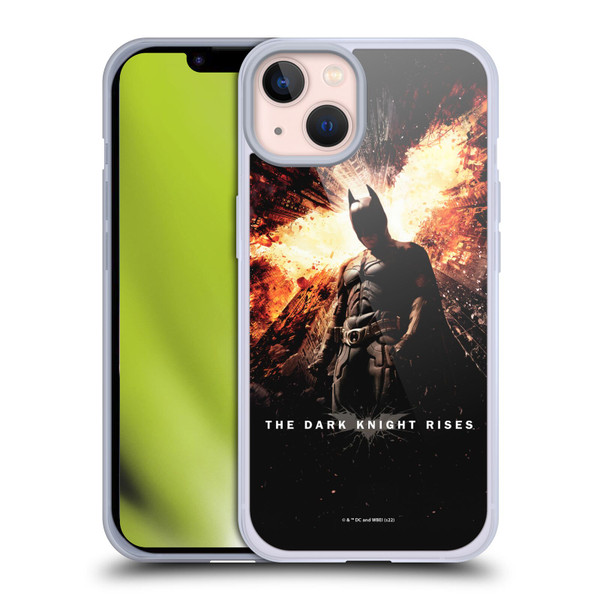 The Dark Knight Rises Key Art Batman Poster Soft Gel Case for Apple iPhone 13