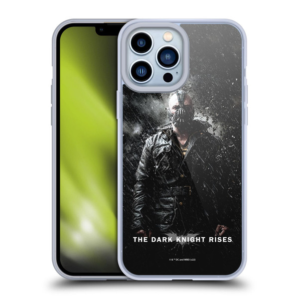 The Dark Knight Rises Key Art Bane Rain Poster Soft Gel Case for Apple iPhone 13 Pro Max