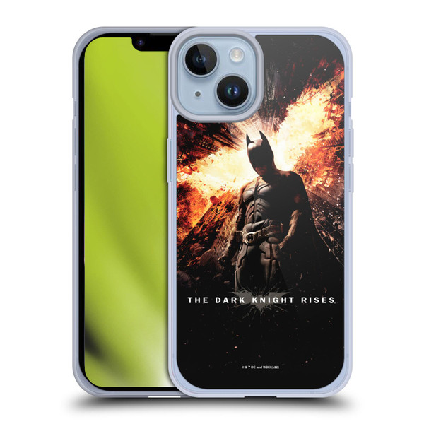 The Dark Knight Rises Key Art Batman Poster Soft Gel Case for Apple iPhone 14