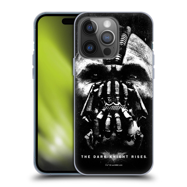 The Dark Knight Rises Key Art Bane Soft Gel Case for Apple iPhone 14 Pro