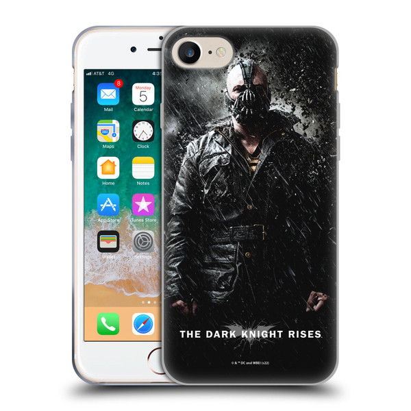 The Dark Knight Rises Key Art Bane Rain Poster Soft Gel Case for Apple iPhone 7 / 8 / SE 2020 & 2022