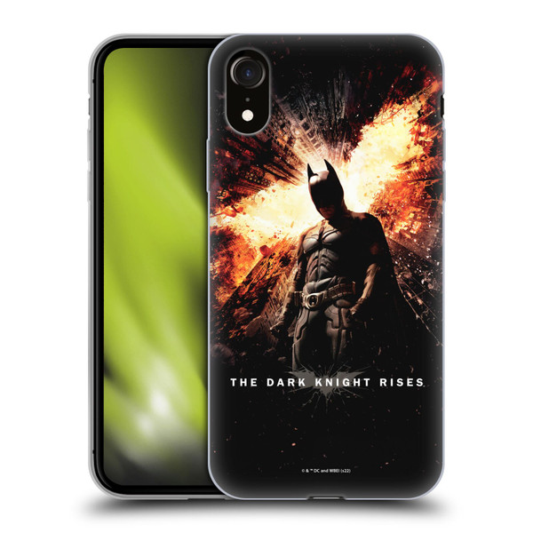 The Dark Knight Rises Key Art Batman Poster Soft Gel Case for Apple iPhone XR
