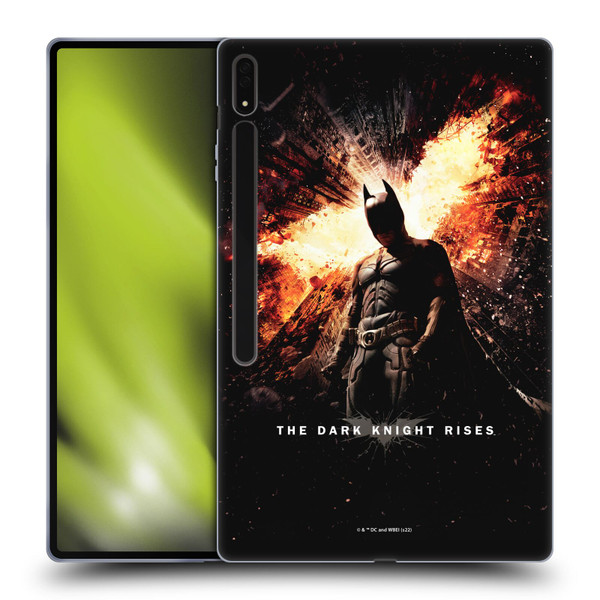 The Dark Knight Rises Key Art Batman Poster Soft Gel Case for Samsung Galaxy Tab S8 Ultra