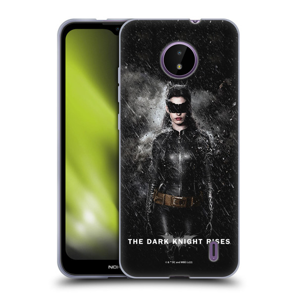 The Dark Knight Rises Key Art Catwoman Rain Poster Soft Gel Case for Nokia C10 / C20