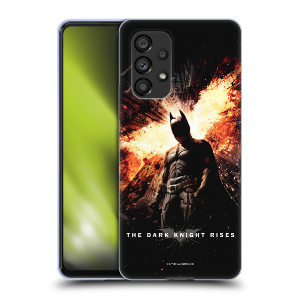 The Dark Knight Rises Key Art Batman Poster Soft Gel Case for Samsung Galaxy A53 5G (2022)