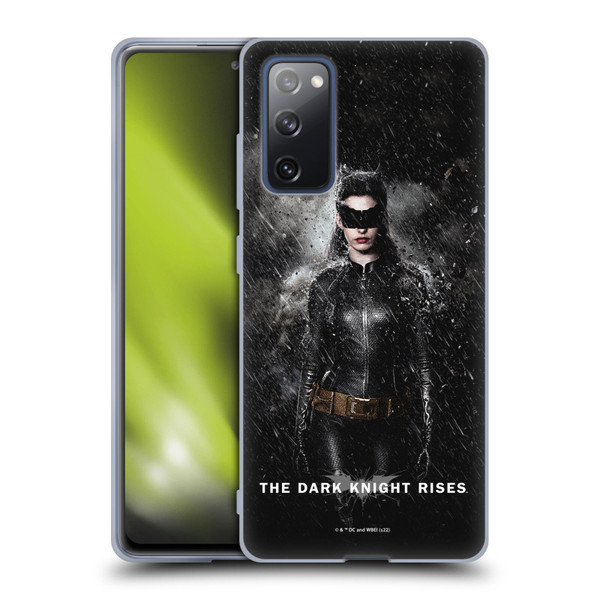 The Dark Knight Rises Key Art Catwoman Rain Poster Soft Gel Case for Samsung Galaxy S20 FE / 5G