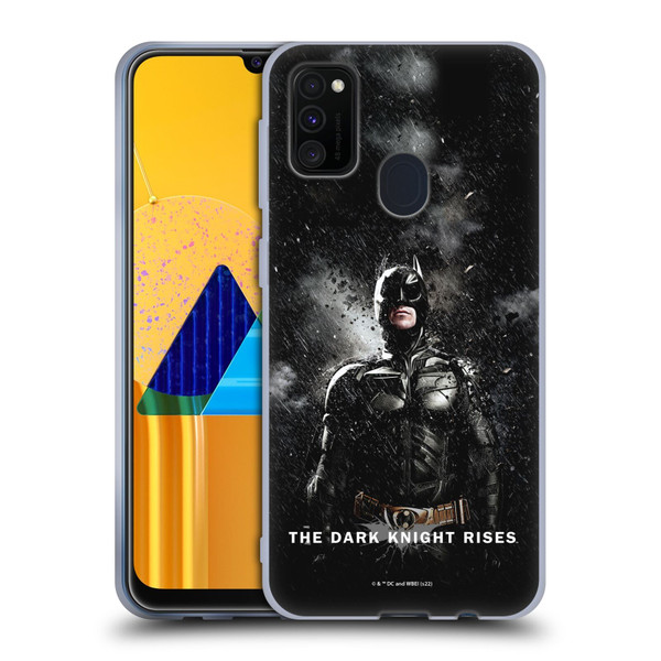 The Dark Knight Rises Key Art Batman Rain Poster Soft Gel Case for Samsung Galaxy M30s (2019)/M21 (2020)