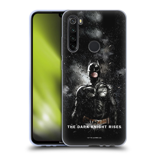 The Dark Knight Rises Key Art Batman Rain Poster Soft Gel Case for Xiaomi Redmi Note 8T