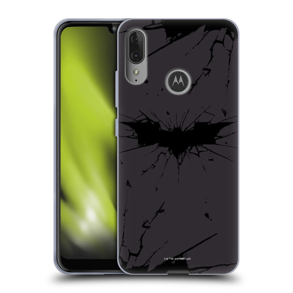 The Dark Knight Rises Logo Black Soft Gel Case for Motorola Moto E6 Plus