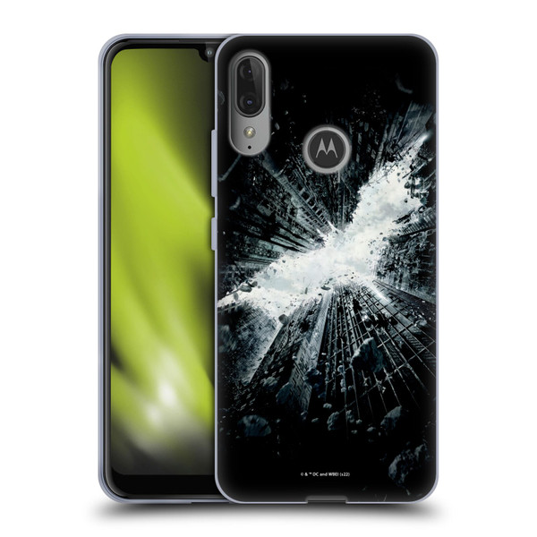 The Dark Knight Rises Logo Poster Soft Gel Case for Motorola Moto E6 Plus