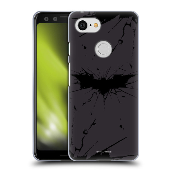 The Dark Knight Rises Logo Black Soft Gel Case for Google Pixel 3