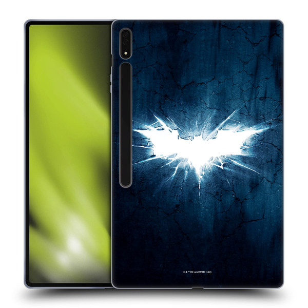 The Dark Knight Rises Logo Grunge Soft Gel Case for Samsung Galaxy Tab S8 Ultra