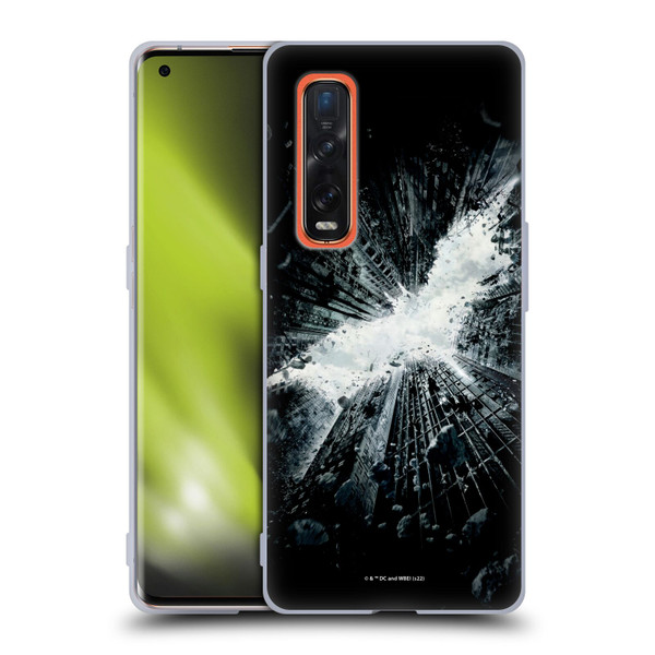 The Dark Knight Rises Logo Poster Soft Gel Case for OPPO Find X2 Pro 5G