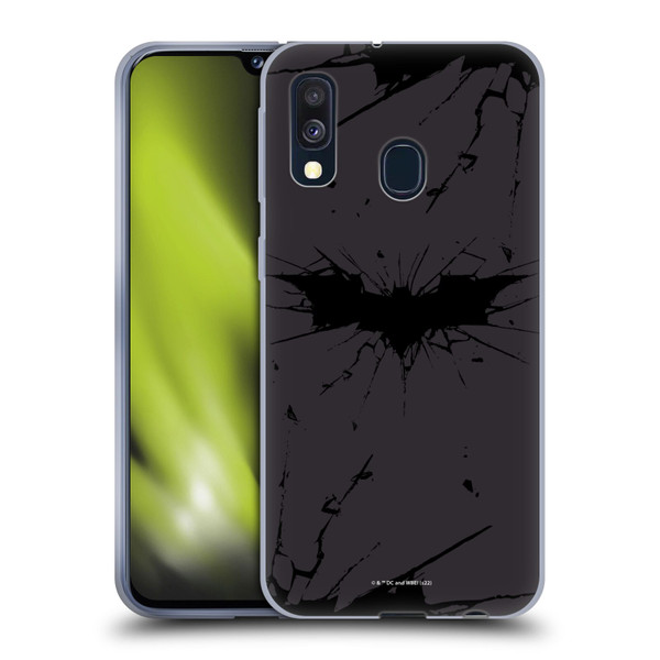 The Dark Knight Rises Logo Black Soft Gel Case for Samsung Galaxy A40 (2019)