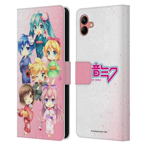 Hatsune Miku Virtual Singers Characters Leather Book Wallet Case Cover For Samsung Galaxy A04 (2022)
