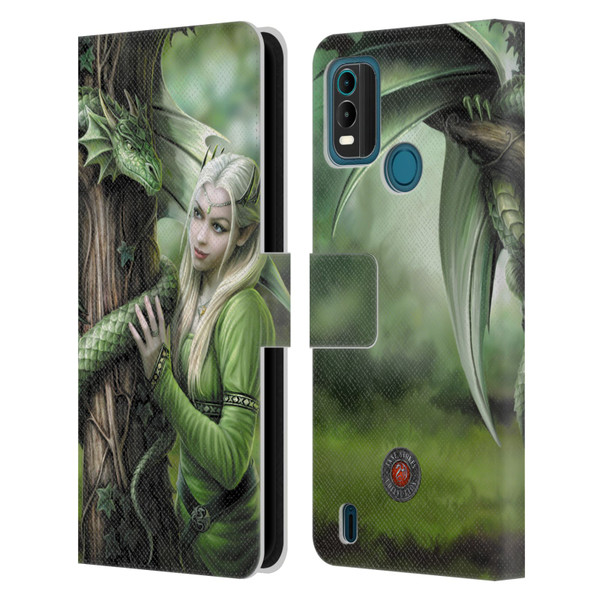 Anne Stokes Dragon Friendship Kindred Spirits Leather Book Wallet Case Cover For Nokia G11 Plus