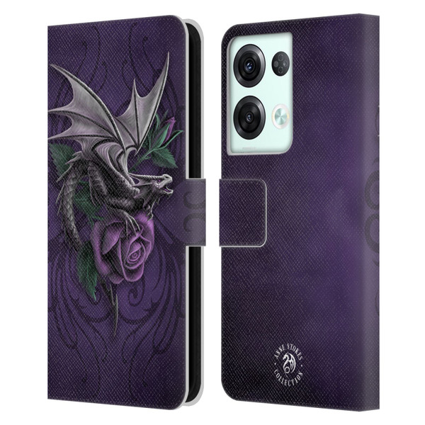 Anne Stokes Dragons 3 Beauty 2 Leather Book Wallet Case Cover For OPPO Reno8 Pro