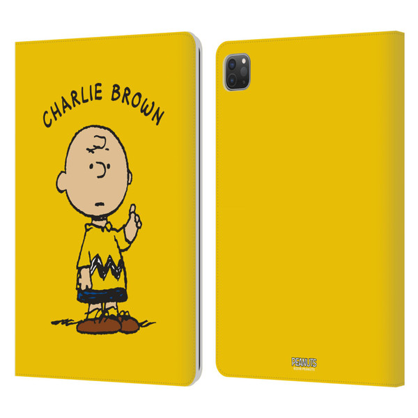 Peanuts Characters Charlie Brown Leather Book Wallet Case Cover For Apple iPad Pro 11 2020 / 2021 / 2022