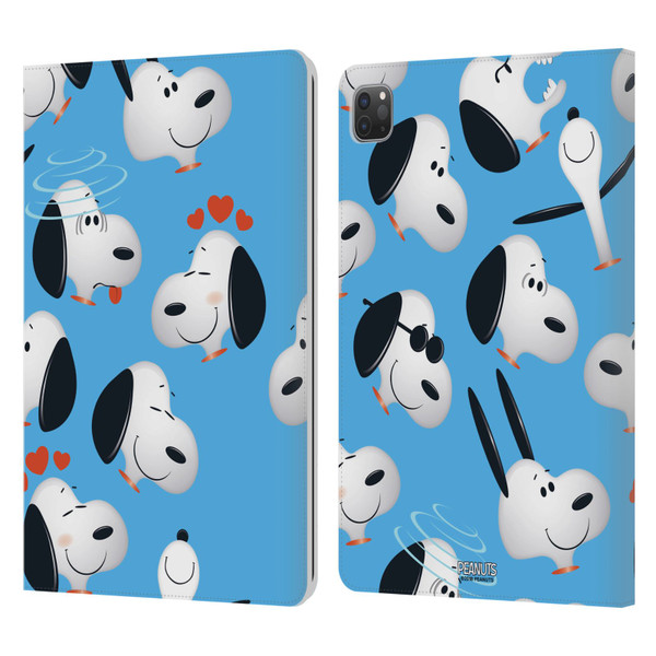 Peanuts Character Patterns Snoopy Leather Book Wallet Case Cover For Apple iPad Pro 11 2020 / 2021 / 2022