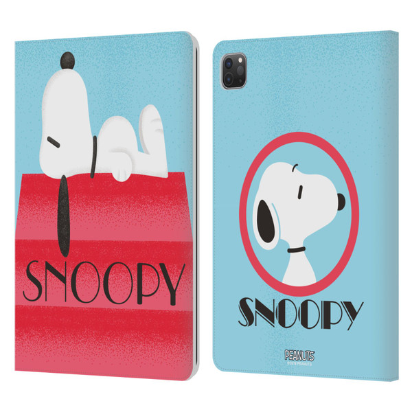 Peanuts Snoopy Deco Dreams House Leather Book Wallet Case Cover For Apple iPad Pro 11 2020 / 2021 / 2022