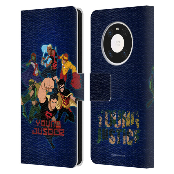 Young Justice Graphics Group Leather Book Wallet Case Cover For Huawei Mate 40 Pro 5G
