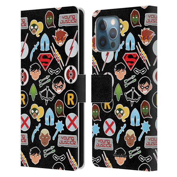 Young Justice Graphics Icons Leather Book Wallet Case Cover For Apple iPhone 12 Pro Max