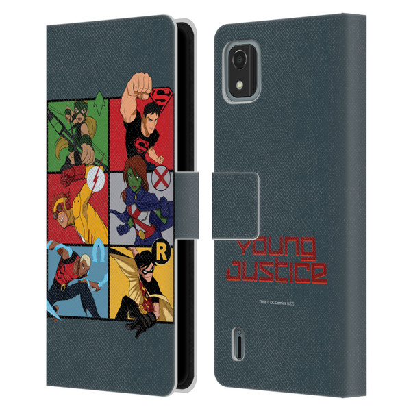 Young Justice Graphics Character Art Leather Book Wallet Case Cover For Nokia C2 2nd Edition