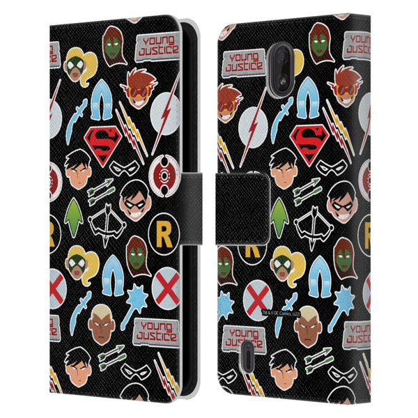 Young Justice Graphics Icons Leather Book Wallet Case Cover For Nokia C01 Plus/C1 2nd Edition
