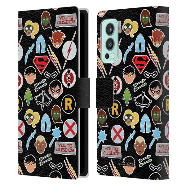 Young Justice Graphics Icons Leather Book Wallet Case Cover For OnePlus Nord 2 5G