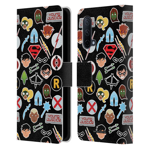 Young Justice Graphics Icons Leather Book Wallet Case Cover For OnePlus Nord CE 5G
