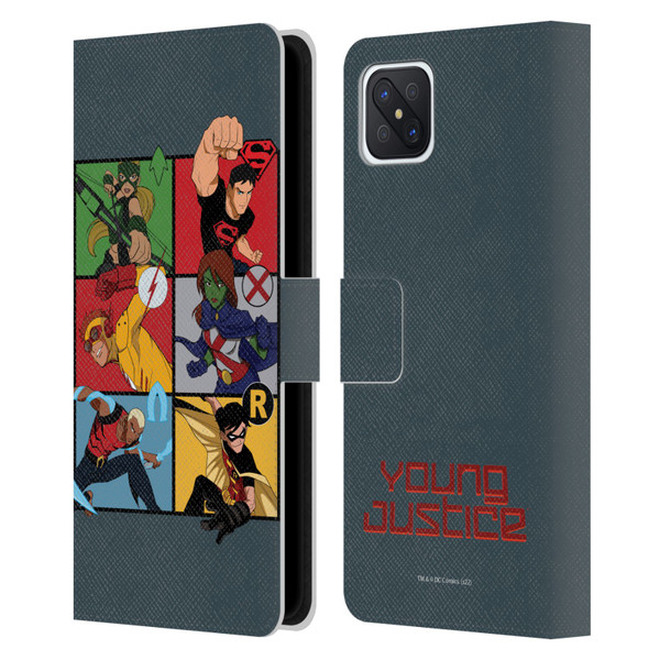 Young Justice Graphics Character Art Leather Book Wallet Case Cover For OPPO Reno4 Z 5G