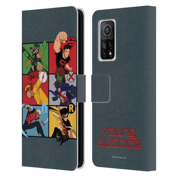 Young Justice Graphics Character Art Leather Book Wallet Case Cover For Xiaomi Mi 10T 5G