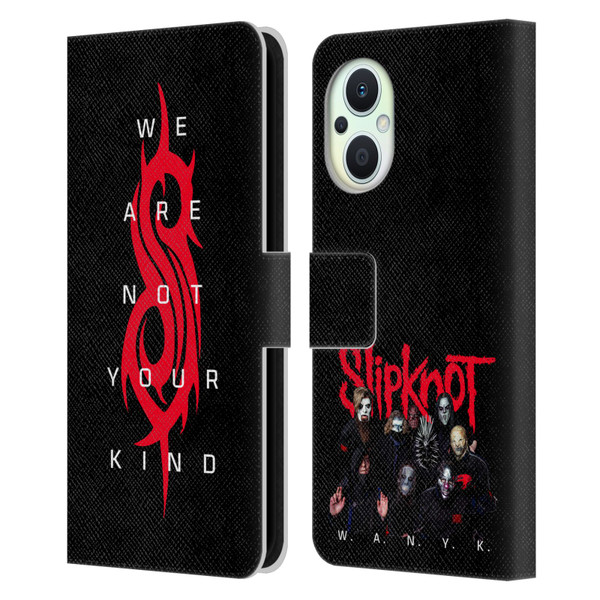 Slipknot We Are Not Your Kind Logo Leather Book Wallet Case Cover For OPPO Reno8 Lite