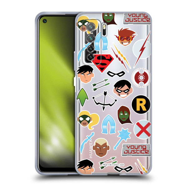 Young Justice Graphics Icons Soft Gel Case for Huawei Nova 7 SE/P40 Lite 5G