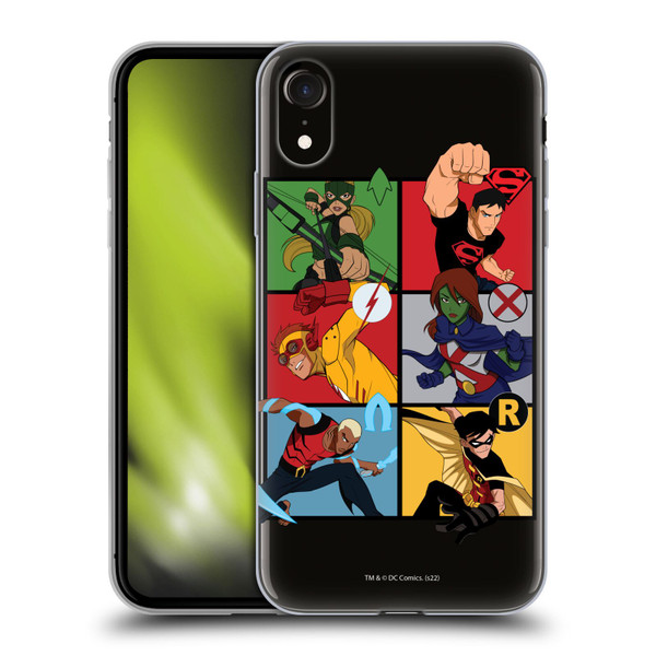 Young Justice Graphics Character Art Soft Gel Case for Apple iPhone XR