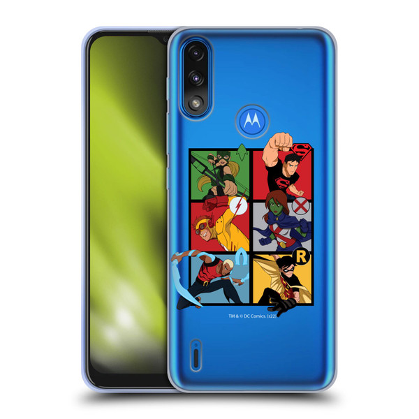 Young Justice Graphics Character Art Soft Gel Case for Motorola Moto E7 Power / Moto E7i Power