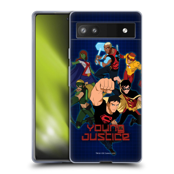 Young Justice Graphics Group Soft Gel Case for Google Pixel 6a