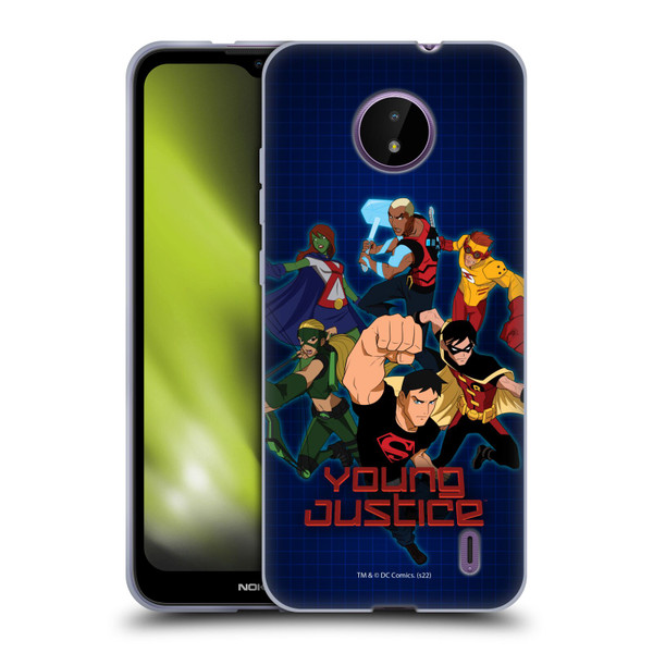 Young Justice Graphics Group Soft Gel Case for Nokia C10 / C20