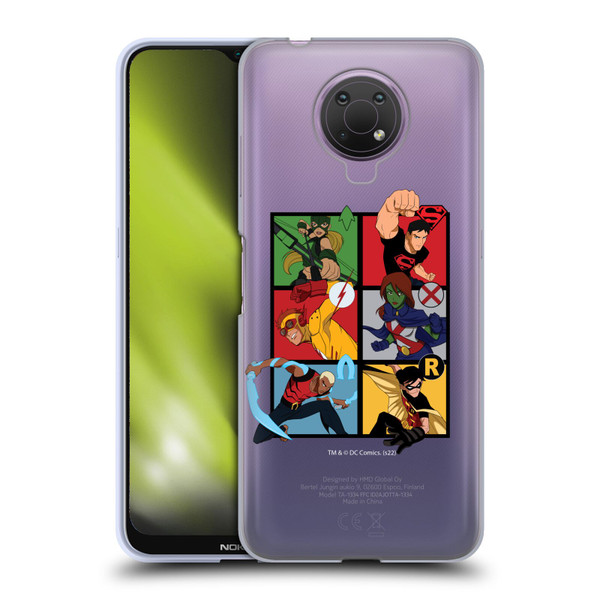 Young Justice Graphics Character Art Soft Gel Case for Nokia G10