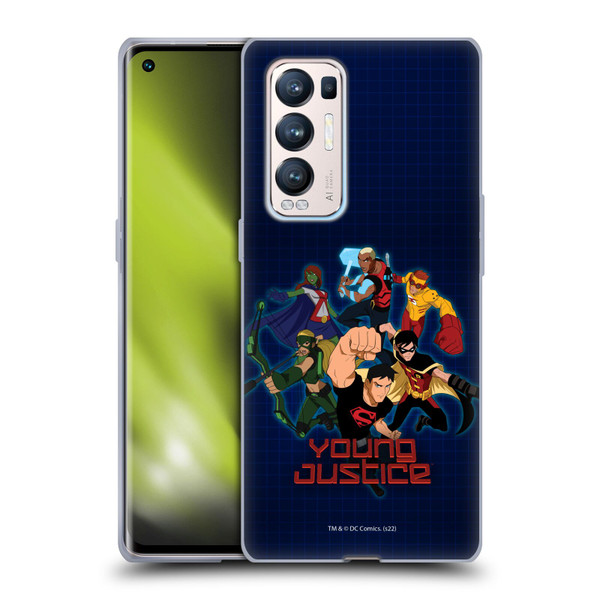 Young Justice Graphics Group Soft Gel Case for OPPO Find X3 Neo / Reno5 Pro+ 5G
