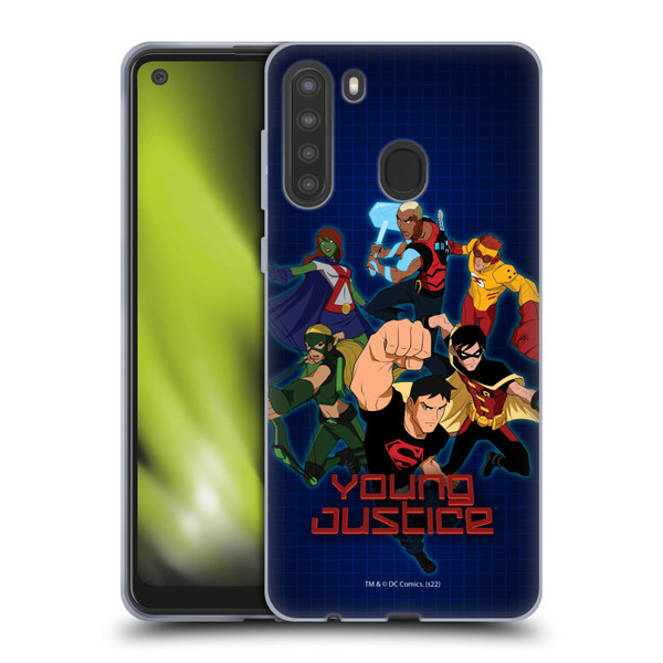 Young Justice Graphics Group Soft Gel Case for Samsung Galaxy A21 (2020)